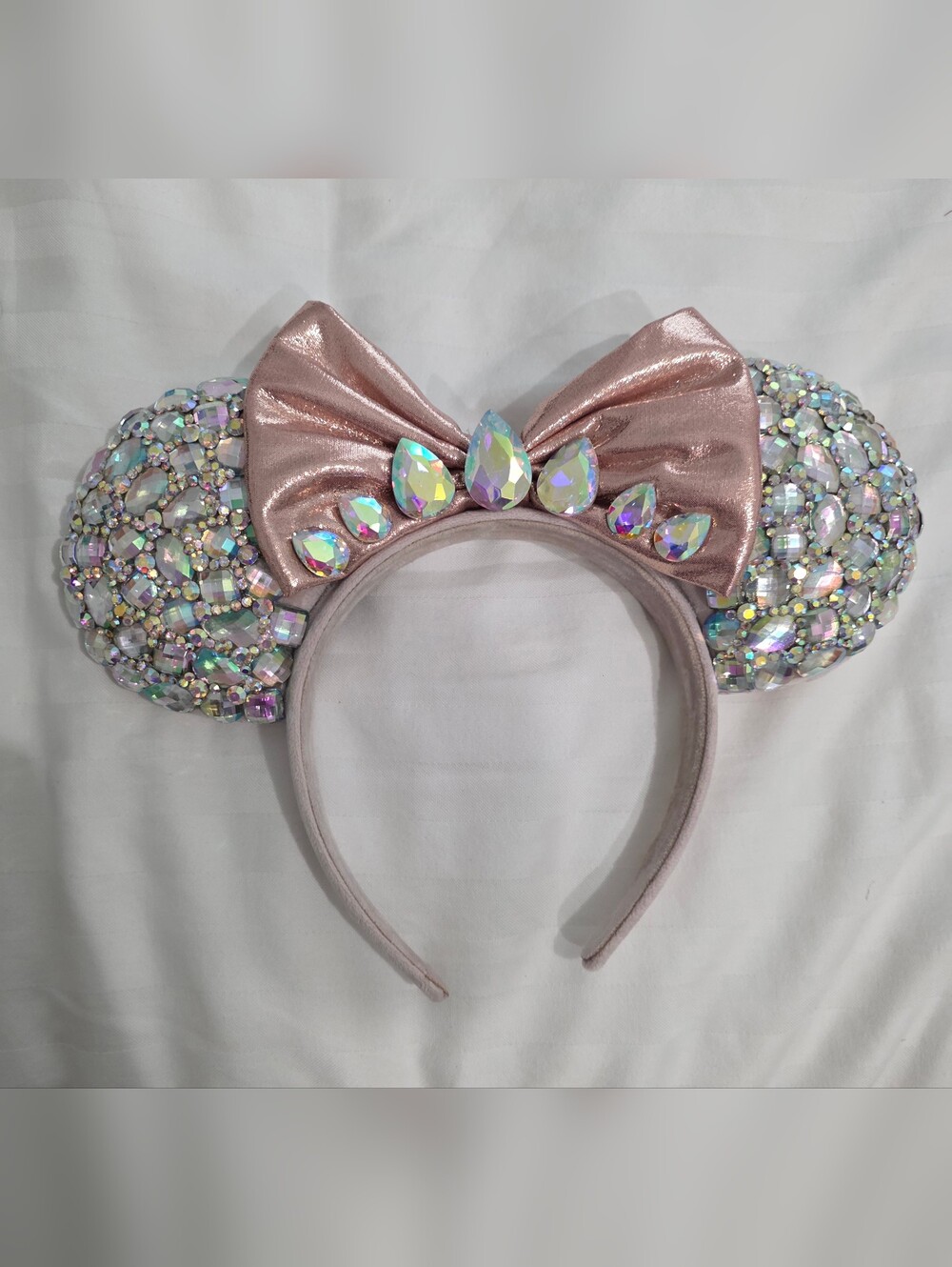 Mickey Sparkle Bow Ear Headband - Pink